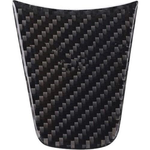 Car Steering Wheel Decoration For -Tesla Model 3 Y 2021 Accessories Carbon Fiber Sticker Model Three Accessory Interior