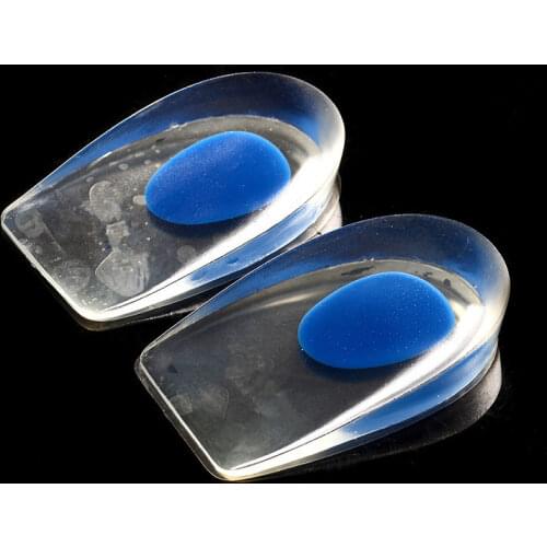 1 Pair Men Women Silicon Gel heel Cushion insoles Soles Relieve Foot Pain Protectors Spur Support Shoe Pad High Heel Inserts