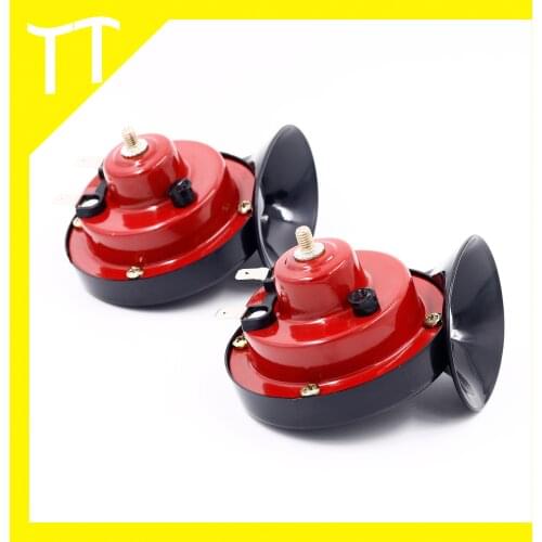 2pcs 12V air horn for car Snail Electric Air Horn Marine Boat Loud Alarm Kit Boat Motorcycle Dual-tone car horn Loud signal