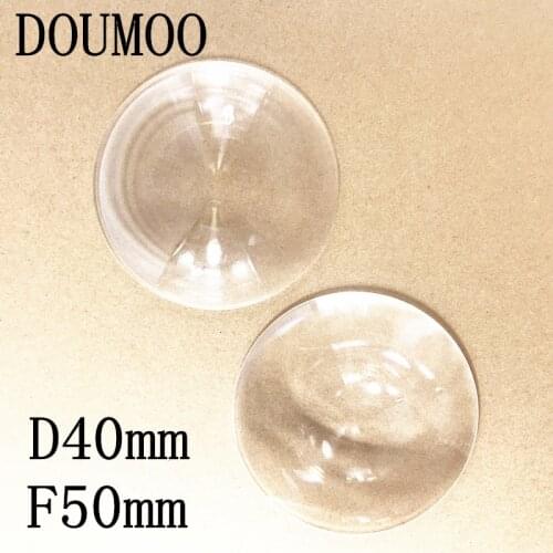 4 pcs /lot Diameter 40 mm Focal length 50 mm optical fresnel lens 40 mm x 50 mm round plastic magnifying lens