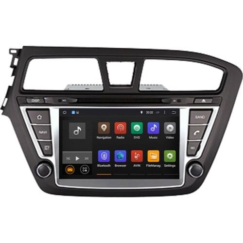 DVD Multimedia Player Android 9.0 Octa Core 4GB RAM Car Radio Stereo For Hyundai I20 2014-2019 Left Hand Driving GPS Navigation
