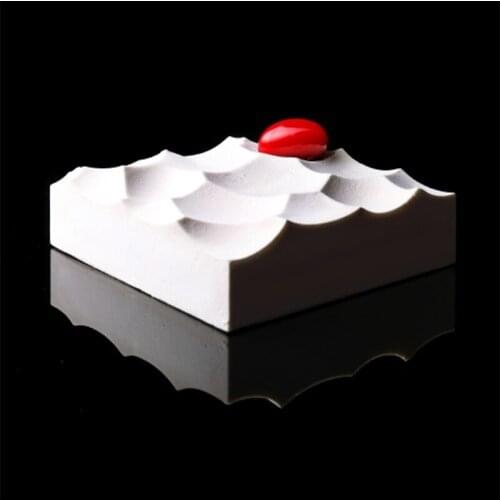Block Clouds Ripple 3D Mousse Cake Moulds For Ice Creams Chocolates Cake Mold Pan Bakeware DIY Cake Decoration Baking Tools