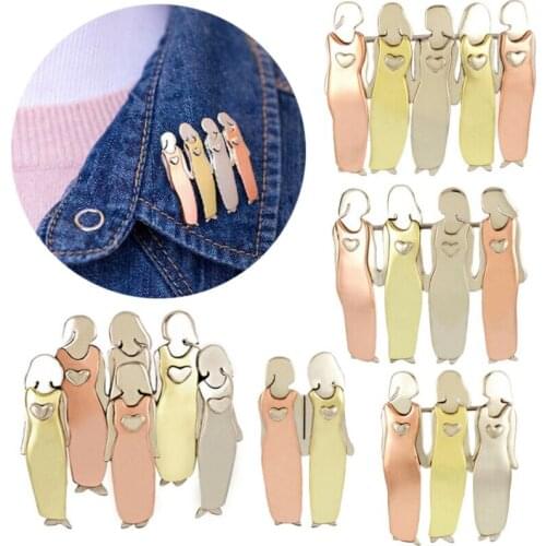 Two-Six Sisters Pin Best Friends Pin Brooch Pin Handmade Christmas Xams Gift UK