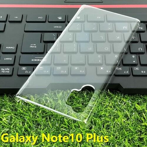 For Samsung Galaxy Note II Note III 4 5 Note8 9 Note10 10Plus Case Crystal Invisible Hard PC Cover Clear Protect Back Shell