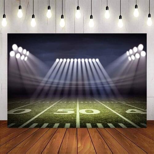 Photography backdrop baseball field light Background for photo studio stadium audience platform happy birthday party backgrounds