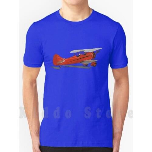Waco Biplane T Shirt Cotton Men Diy Print Cool Tee Waco Company Plane Fly Flight Bi Plane Biplane Transport Military Aviation