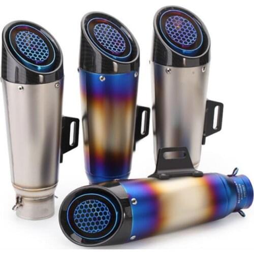 51mm 60mm Motorcycle Motorbike Exhaust Pipe Silencer For KTM ATV Z750 Z800 Z1000 NINJA250 CBR CRF230 gproject