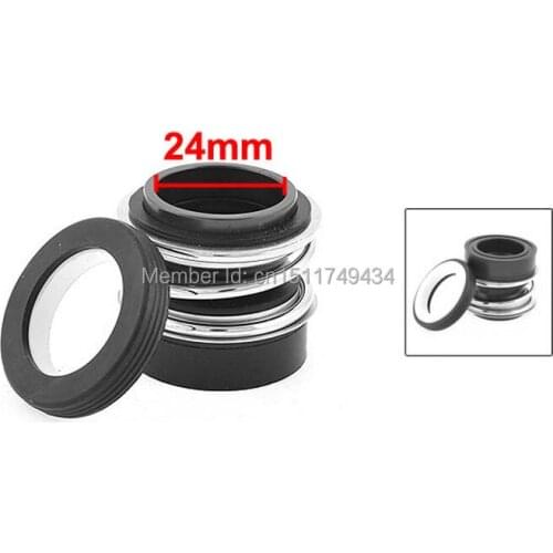 MB2-24 Ceramic Rotary Ring Rubber Bellows Pump Mechanical Seal 24mm 2pcs