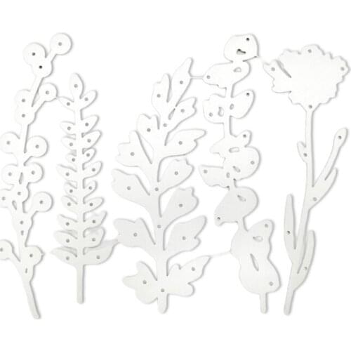 68UE Plants Metal Cutting Dies Stencil DIY Scrapbooking Album Paper Card Template Mold Embossing Decoration