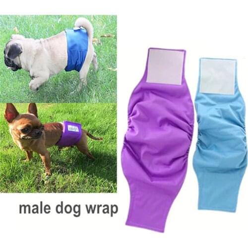 OhBabyKa Reusable Washable Dog Shorts Doggie Diaper Durable Comfortable Stylish Dog Pants Wraps for Male Dogs 3 Size S M L