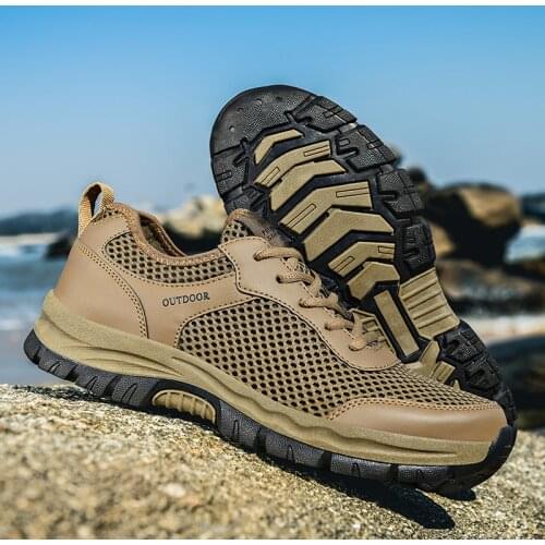 Big Size 48 Men Mountain Shoes Waterproof Outdoor Sports Climbing Shoes Men Walking Training Footwear Nonslip Hunting Boots