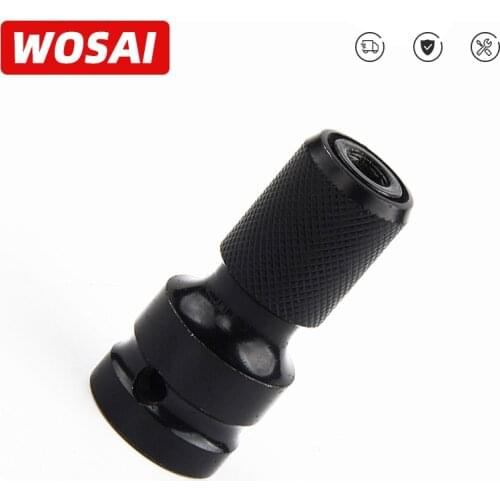 WOSAI 1/2 inch Square To 1/4 inch Hex Ratchet Socket Wrench Socket Adapter Spanner Set Drive Converter Impact Tool