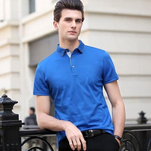 2020 new arrival summer 100% cotton Polo Shirts men,Mens fashion Casual Short Sleeve Polo shirt men size S-3XL