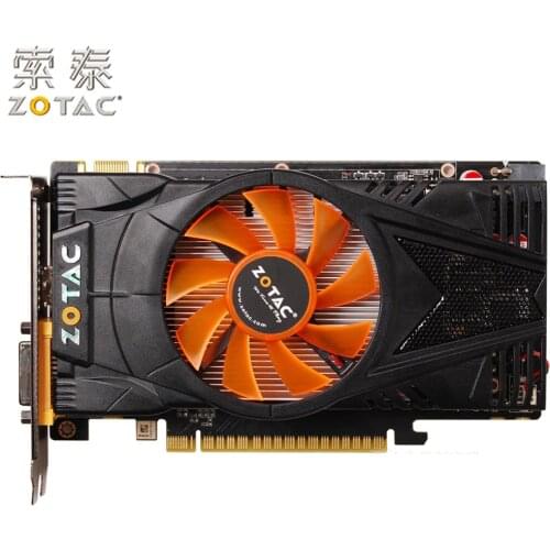 Original ZOTAC GeForce GTX 550Ti 1GD5 Graphics Card Internet Bar For NVIDIA GTX500 GTX550Ti 1GD5 Video Cards 4100MHz GDDR5 Used