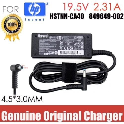 Original 19.5V 2.31A 45W FOR HP TPN-C126 TPN-Q167 HSTNN-DA40 450 G5 TPN-W125 TPN-LA03 TPN-DA16 laptop AC adapter charger supply