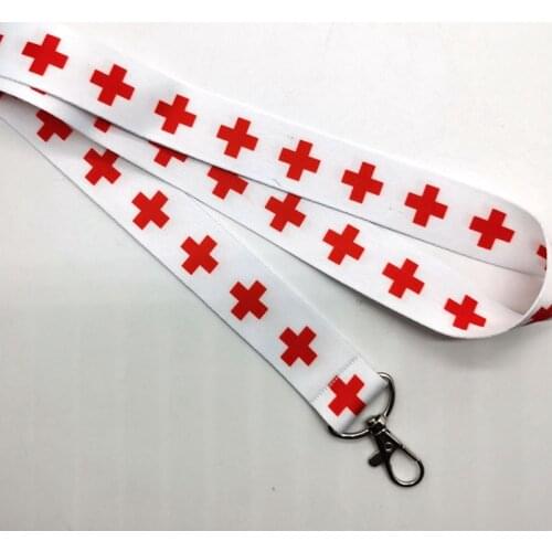 Retail 1 pcs Doctor nurse Straps Lanyard ID Badge Holders Mobile Neck Keychains R16