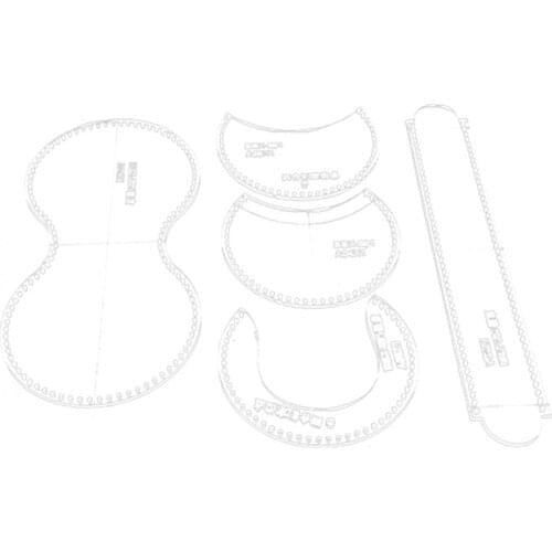 Transparent Purse Leather Craft Acrylic Wallet Bag Pattern Stencil Template Tool Diy Set