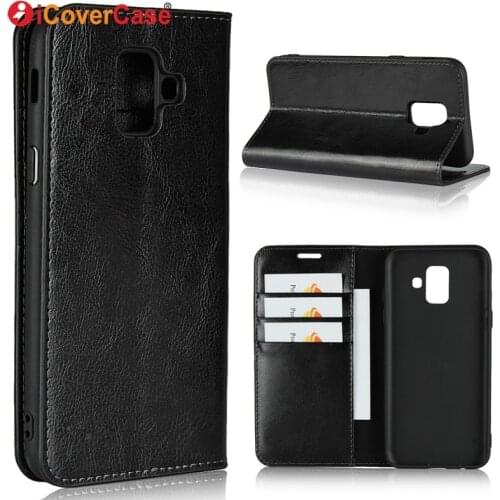 Luxury Cases For Samsung Galaxy A6+ 2018 A6 Plus Case Leather Wallet Bag Mobile Phone Accessory Soft Shell Cover Coque Etui Capa