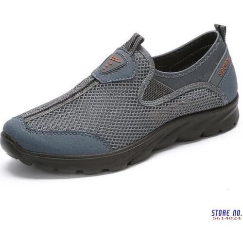 Mesh Comfortable Men Casual Shoes Breathable Loafers For Soft Bottom Footwear Walking Big Size 38-48 Mens Sneakers Shoes Summe
