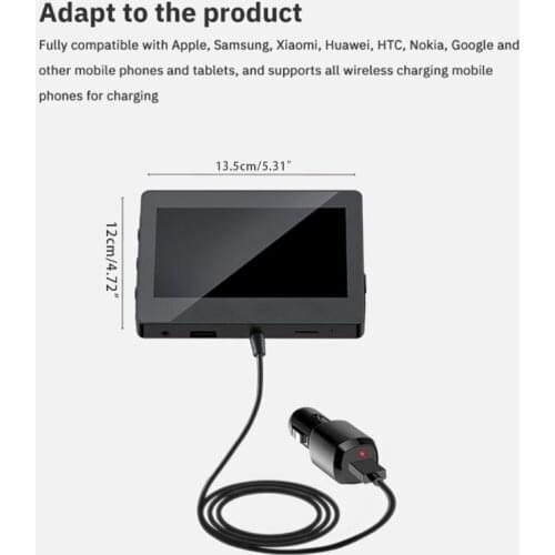 Convenient Connect Bluetooth-compatible Car Players FM Transmitter AUX MP5 Easy Operation Car Fast Chargers R2LC