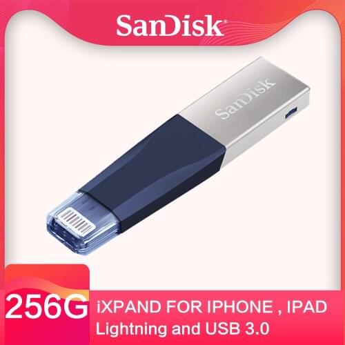 SanDisk iPhone OTG USB3.0 Stick 64GB usb Flash Drive Pendrive 128GB Pen Drive 256GB USB Memory Disk on Key for Tablet Computer