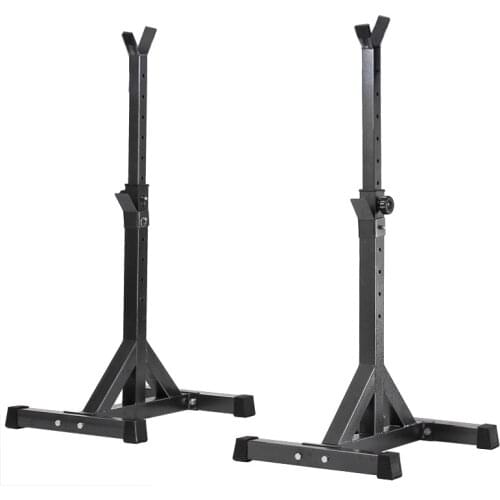 High-quality Adjustable Squat Stand Split Barbell Rack Barbell Squat Body Frame Weight Lifting Barbell Rack Fitness Equipments