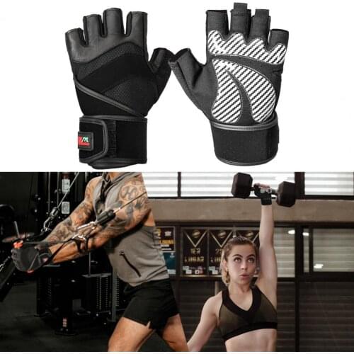 1 Pair Mumian Workout Gloves Skin-friendly Increase Friction Ergonomic Design Grip Power Pads Lifting Gloves for Training