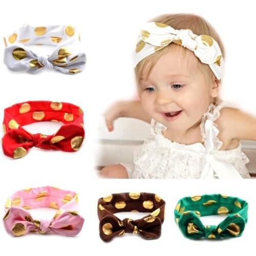 1 Piece MAYA STEPAN Headwrap Baby Headbands Headwear Girls Hair Dot Bow Tie Hairband Head Band Infant Newborn