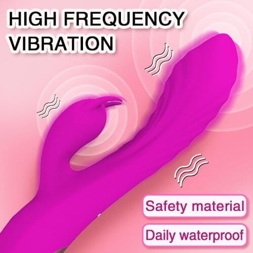 12 Speed Rabbit Vibrator Double Motor G-spot Body Massage USB Rechargeable Female Masturbation Dildo Vibrator Sex Toy for woman