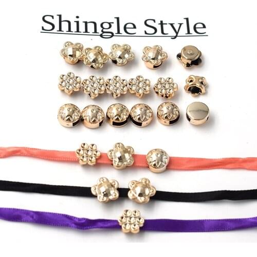 12*12*7mm,40pcs uv plated rose gold no fade ribbon buckles for bag acessories Invitation Ribbon Slider Headband Hair Clip DIY