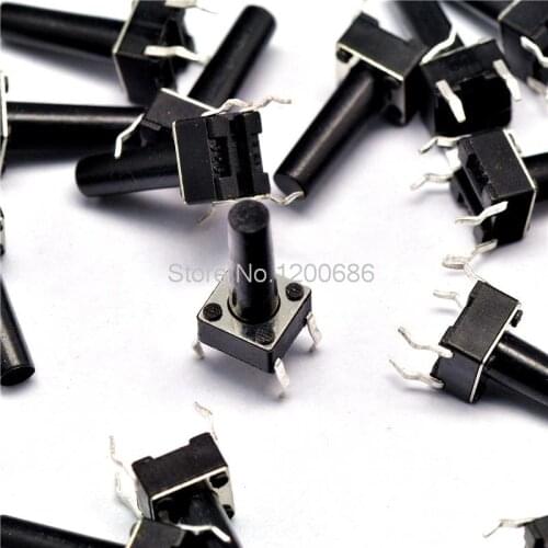 6 * 6 * 14MM touch switch vertical 4 foot micro switch / button switch