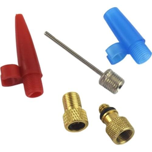 Bike Pump Valve Adapter Presta Schrader Woods Converter Connector Nozzles