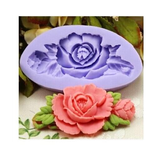 Free shipping flowers chocolate mold fondant Cake decoration molds100% Food grade material No.si382