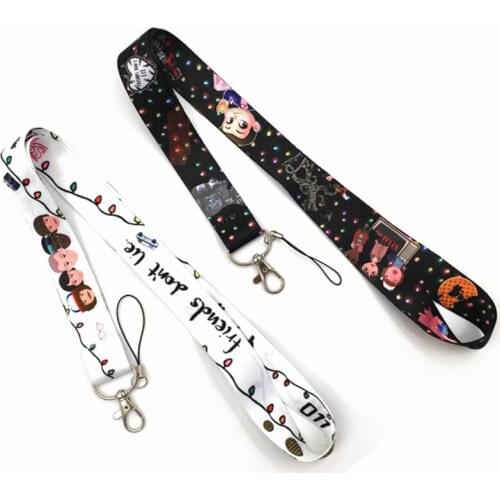 Stranger Things Anime Cosplay Keychain Accessories Safety Breakaway Mobile Phone ID Badge Holder Keys Neck Lanyard Camera Strap
