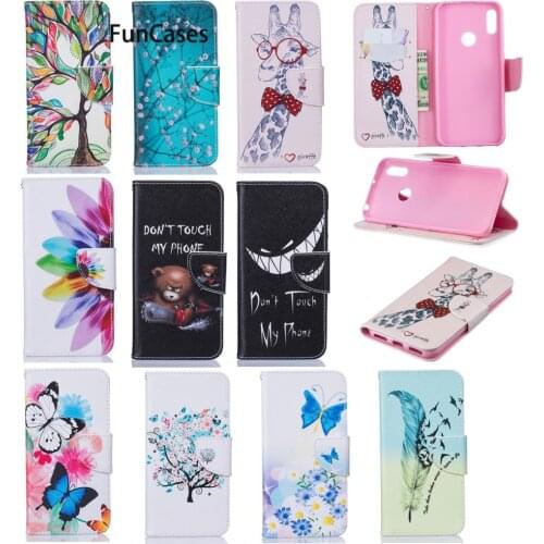 Holsters Clips Cases For Huawei Y7P Little Bird PU Leather Book Wallet Phone Shell Cover P40 Lite E Y6 2019 Y7 Prime Y6P Y5 Y5P