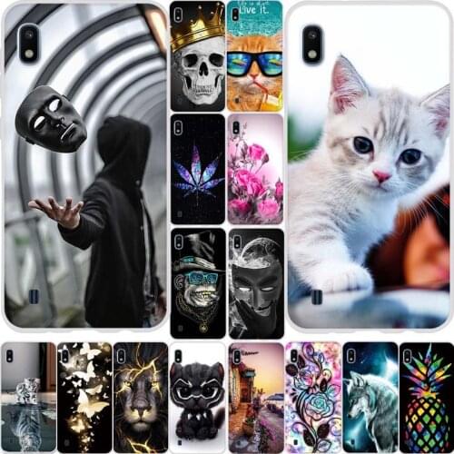 Case for Samsung A10 Cover Soft Silicone Phone Case for Samsung Galaxy A10 A 10 SM-A105F A105 A105F Cartoon Patterned