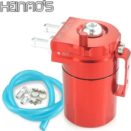 For Racing Car Turbo Oil Catch Can Baffle Aluminum Universal Fuel/Oil Catch Tank Reservoir W/ Filter Air Oil Separator OCC025