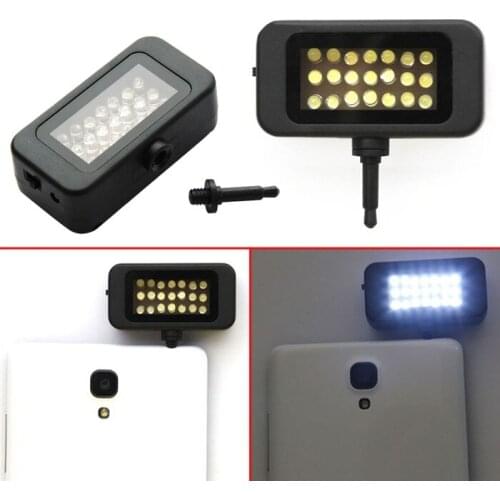 Enjoydeal LED Flash Fill Light Clip-On Mini Portable Universal Selfie Circle Ring Lamp Flash Light W/ 3.5mm Interface