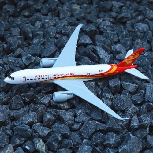 Hong Kong Airlines Airbus A350 Airplane Diecast Aircraft Model 6" Metal Aeroplane Home Office Decor Mini Moto Toys for Children