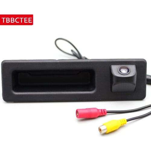 CCD HD Rear View Reverse Backup Parking Camera For BMW New 3 Series F30 F31 F34 Night Vision Camera Trunk Handle Car NTSC RCA
