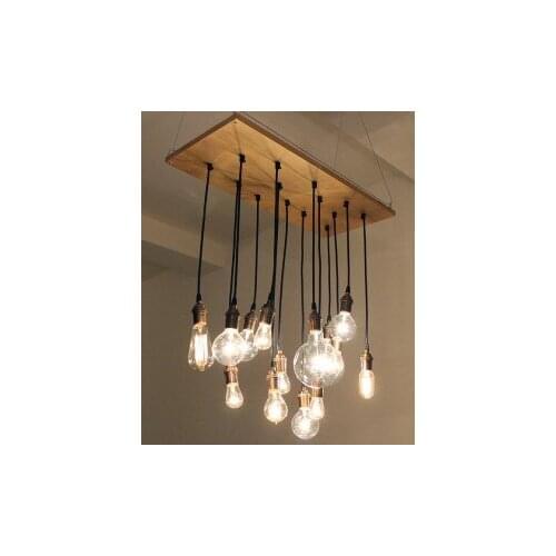 Fashion aen lighting silk light bulb bar table art pendant light