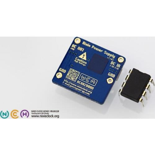 Nch8200hv glow tube glow clock nixie high voltage boost module. Lithium battery or 5V USB input