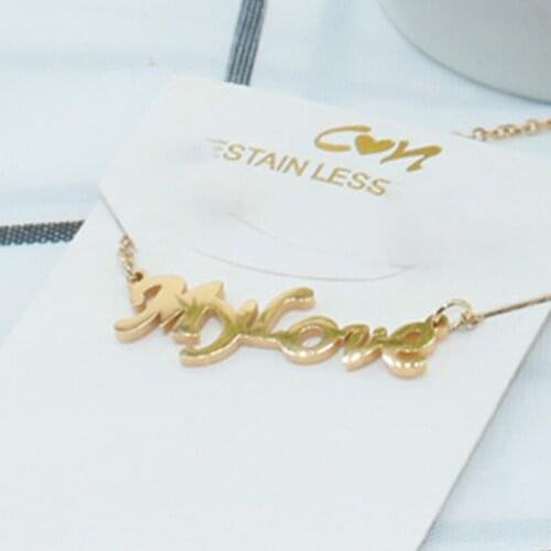 Mylove stainless steel necklace pendant personalized customization custom name personalized necklace pendant jewelry gift