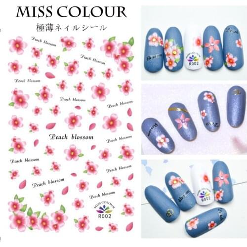 2020 NEW Nail Stickers on Nails Flower Stickers for Nails plant Nail Art Self-adhesive Transfer Stickers Decals nail decoration