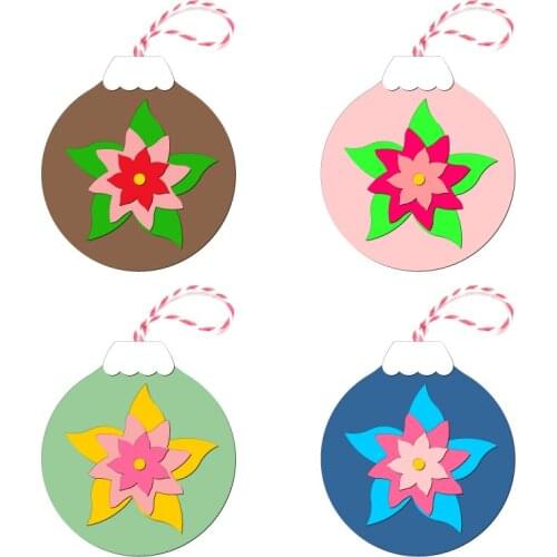 New Christmas ornaments Wooden die Scrapbooking C-819 Cutting Dies Multiple sizes