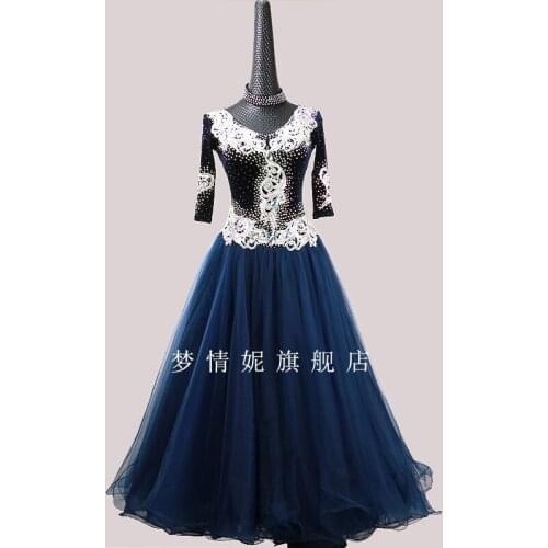 Customize New ballroom dance dress standard ballroom waltz dresses ballroom dance competition dresses custom made MD1138