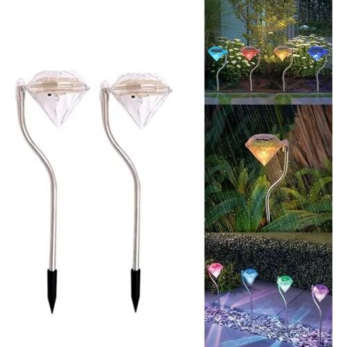Solar Lights Garden LED Multicolor Changing Diamond Solar Lights for Garden, Patio, Yard, Flowerbed, Parties