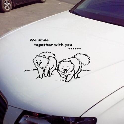 Samoyed dog stickers wall stickers vinyl decal decoration car sticker for car and motorcycle