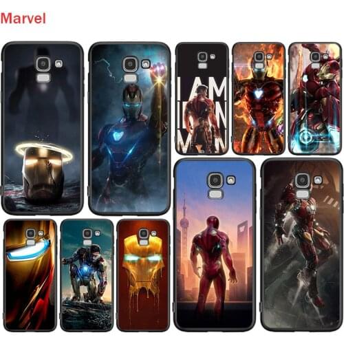 Silicone Cover Marvel Iron Man For Samsung Galaxy J8 J7 Duo J6 J5 Prime J4 Plus J3 J2 Core 2018 2017 Phone Case