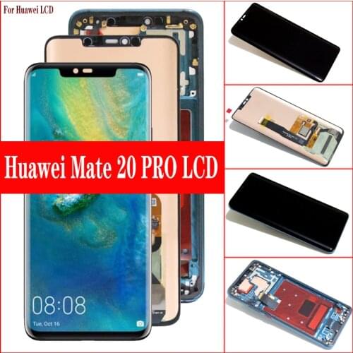 6.39'' Display with frame fingerprint Replacement for Huawei Mate 20 Pro LCD Touch Screen LYA-L29 Digitizer Assembly